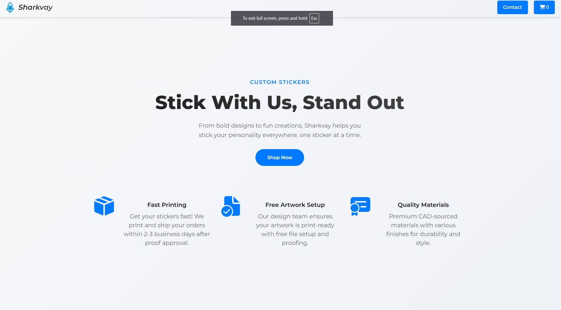 Sharkvay website design for a tech brand in Canada