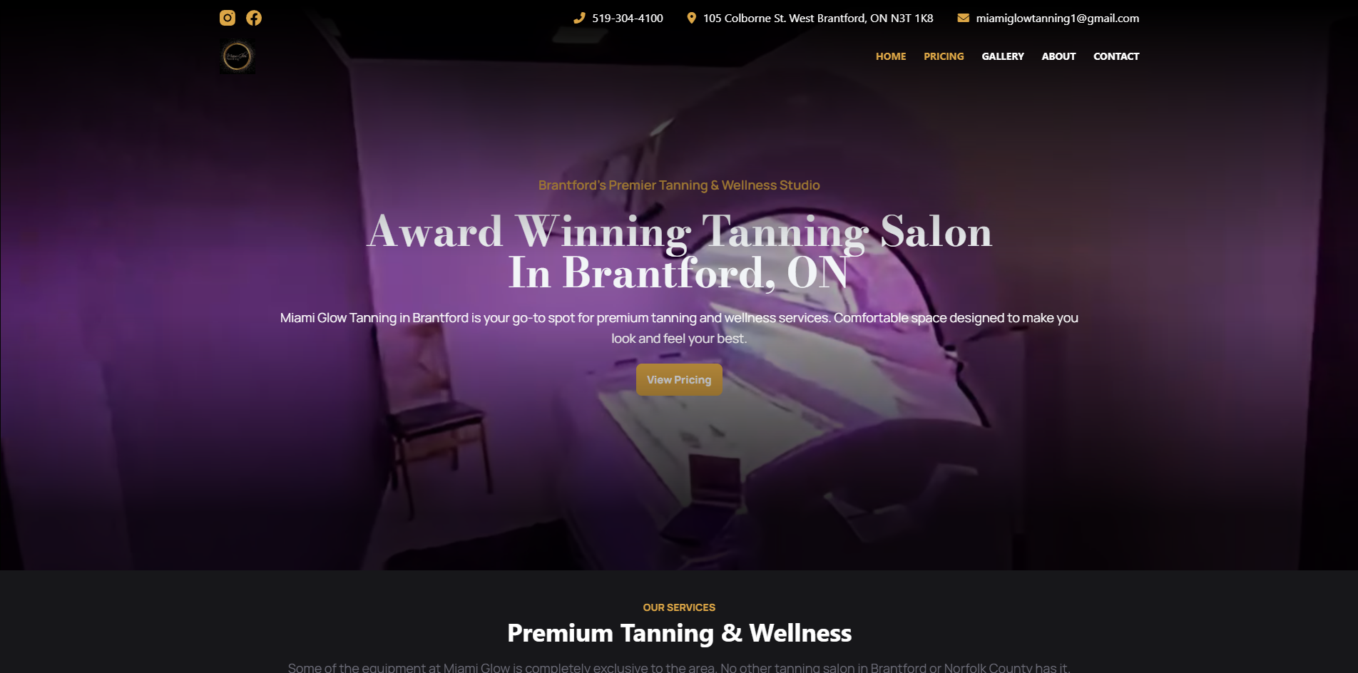 Miami Glow Tanning in Brantford Project